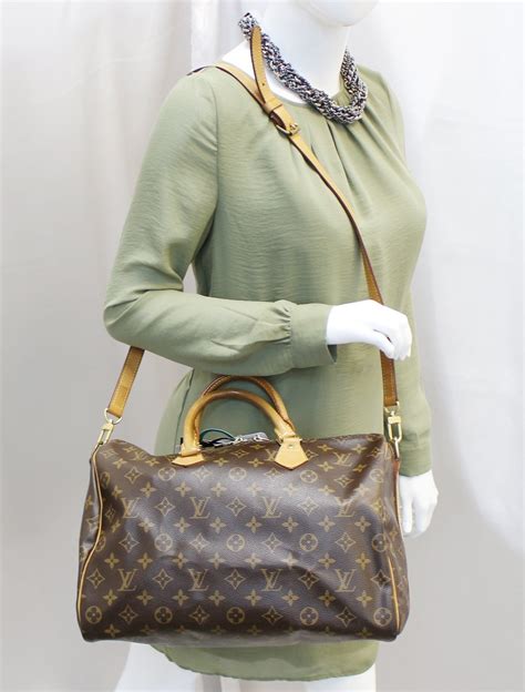 louis vuitton monogram speedy 35 bandouliere|louis vuitton speedy 30 measurements.